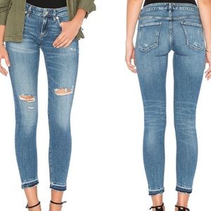 AGOLDE Lara Skinny Jeans in Badlands distressed size 28 2 ankle